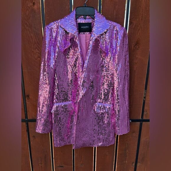 Retrofete Blazer Jacket pink Size small NEW - Picture 1 of 5